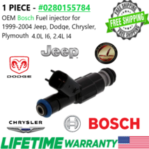 OEM Bosch 1pc Fuel Injector for 1998-04 Jeep Dodge Chrysler Plymouth #0280155784 - £35.11 GBP