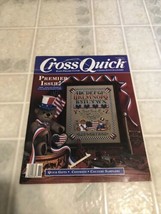 Cross Quick Magazine Cross Stitch Premier Issue 1988 Patriotic Bear Libe... - £9.34 GBP