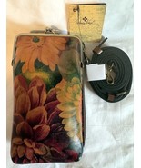 Patricia Nash Pertina Frame Crossbody Pouch Wallet Kisslock Zip RFID-Blo... - $109.69 CAD