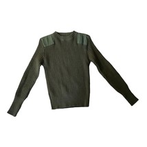 DSCP Valor Collection Army Green Wool Knit Military Crewneck Sweater Siz... - £40.83 GBP