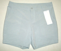 Womens 8 New NWT Columbia Gray Reel Stripe Hike Shorts Pockets UPF 50 Tr... - $98.01