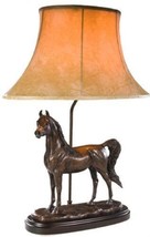 Sculpture Table Lamp EQUESTRIAN Lodge Arabian Horse 1-Light Chocolate Brown - £518.27 GBP
