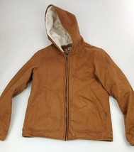 Womens SAMUEL &amp; KEVIN Brown hooded coat jacket size M  - £23.12 GBP