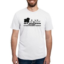 MY BICHON ATE YOUR STICK FIGURE FAMILY Men&#39;s Deluxe T-Shirt - $39.00