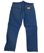 Wrangler Jeans Mens 38x29 Blue Denim Workwear Outdoors Casual Adult 38 NEW - $40.55 CAD