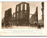 Ruins of Masonic Temple 1906 Fire San Francisco CA UNP Unused UDB Postca... - £6.18 GBP