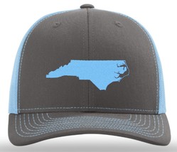 Richardson 112 Customized Embroidered Hats with State map of North Carol... - $15.00
