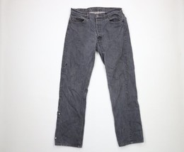 Vintage 80s Levis 501xx Mens 34x32 Faded Button Fly Original Fit Jeans Black USA - £108.50 GBP