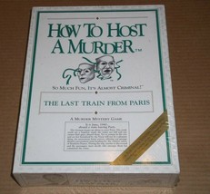 How To Host A Murder Game The Last Train From Paris Vintage 1986 Sealed - $24.99