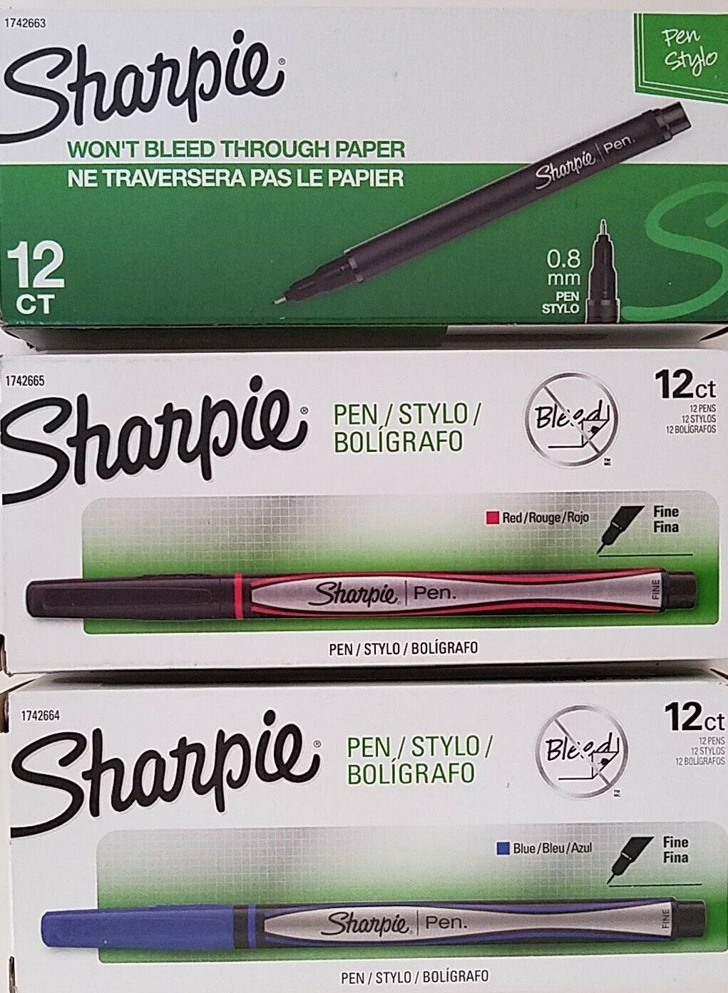 Sharpie Stylo Fine Point Pens Smear, Fade &amp; Water Resistant Select: Colo... - $3.46+