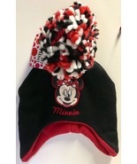 Disney MINNIE MOUSE Knitted Winter Beanie Pom Pom Hat Great Holiday Gift! - £9.53 GBP