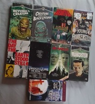 VHS Tape Lot of 9 Classic B Horror Movies Films Creature from the Black Lagoon - £23.64 GBP