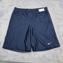 Nike Shorts Mens L Navy Blue Jersey Athletic Basketball Active Pull On Bottoms - £17.87 GBP