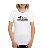 MY BRITTANY SPANIEL ATE YOUR STICK FIGURE FAMILY Women&#39;s Eco Sport T-Shirt - $61.54 CAD