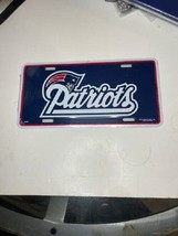 New England Patriots Embossed Metal License Plate New And Officially Licensed - $9.70