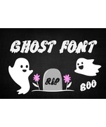 Ghost Font | Horror Font | Ghost Letters | Cool Font | Funny Font | Hall... - $10.00