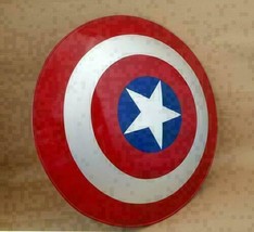 Vintage Captain America Shield Metal Prop Screen Accurate Halloween Item... - £91.75 GBP
