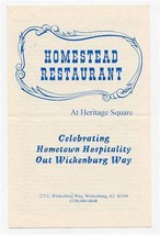 Homestead Restaurant At Heritage Square Wickenburg Arizona Coxwell Family - £10.88 GBP