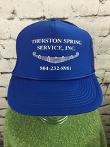 Thurston Spring Service Inc Trucker Hat Vintage Mesh SnapBack Collectible - £11.93 GBP