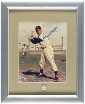 Willie Mays Signed Giants Custom Framed Photo Display with Vintage 1955 Giants P - £1,278.96 GBP