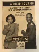 Martin Tv Series Print Ad Vintage Martin Lawrence Tisha Campbell TPA1 - £4.63 GBP