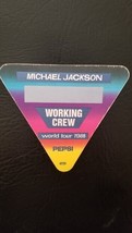 MICHAEL JACKSON WORLD TOUR 1988 ROSEMONT, ILLINOIS ORIGINAL CLOTH BACKST... - $18.00