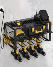 Wall Mount Power Tool Organizer And Charging Station - 6 Ac Outlets, 3 L... - $78.44