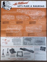 Vintage Lionel Train Let’s Plan A Railroad  Instructions 1952 - $18.53