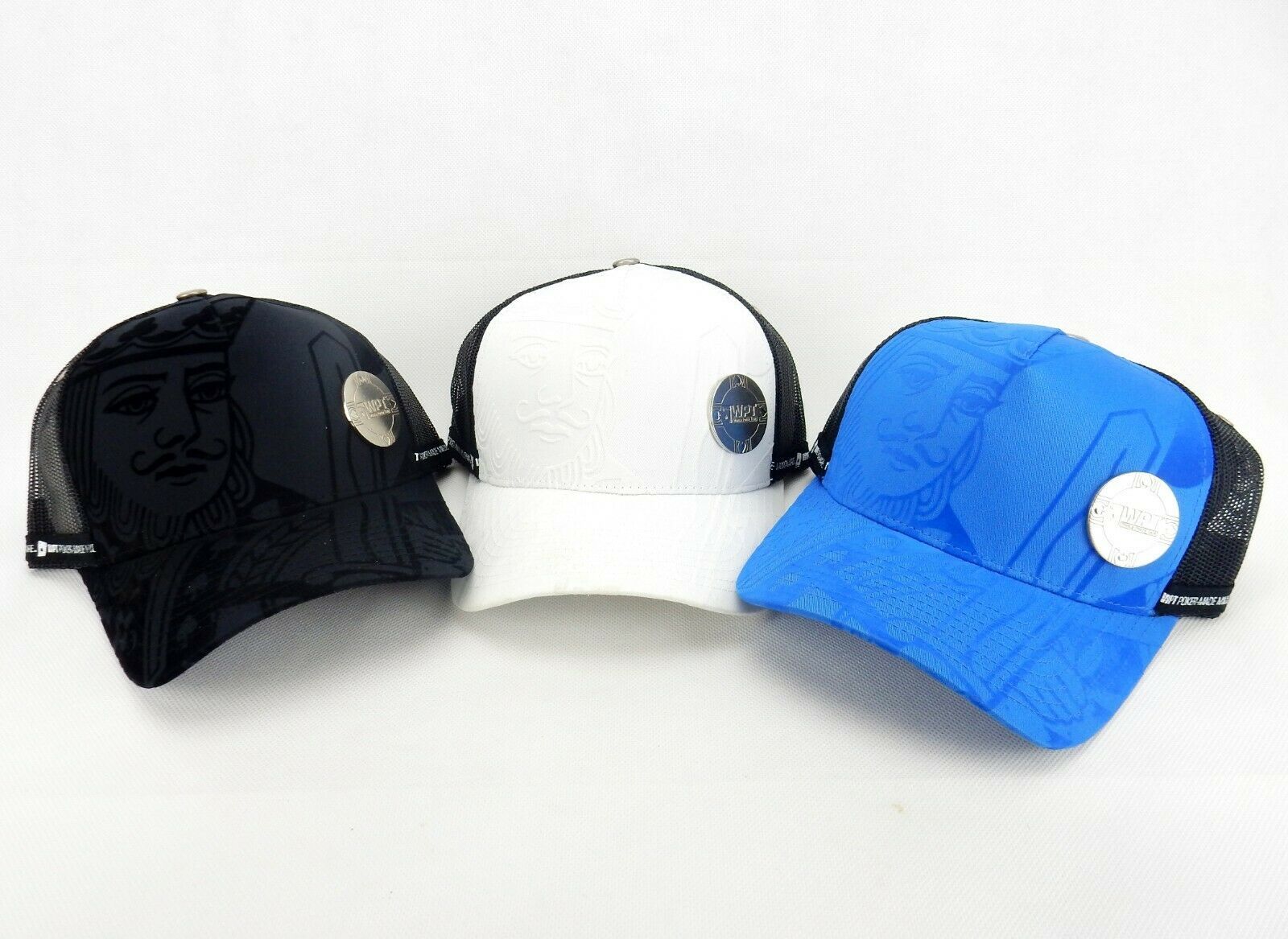 World Poker Tour Hat ~ WPT1, Black, Blue or White, Adjustable One Size F... - $12.95
