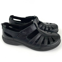 Abeo Women&#39;s Smart System 3515 Fisherman Style Black Leather Sandals Sz 5 - £16.99 GBP