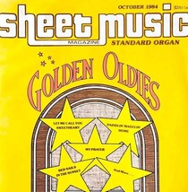 1984 Sheet Music Magazine Chord Organ October Golden Oldies Vintage E48 - $19.99