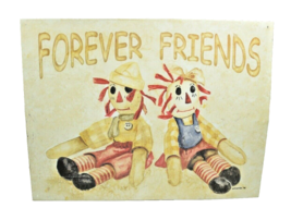 Desperate Enterprises Inc. Raggedy Ann and Andy Forever Friends Tin Sign - $16.52