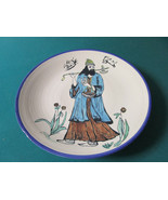 MIDDLE EASTERN PLATTER WALL PLAQUE CERAMIC ORIGINAL 15&quot;  - $2,370.72 MXN