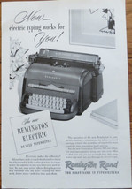 Vintage Ad Remington Electric Deluxe Typewriter - £3.18 GBP
