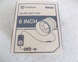 Hon &amp; Guan 6 Inch  Inline Duct Fan HI-150SD--FREE SHIPPING! - £30.97 GBP