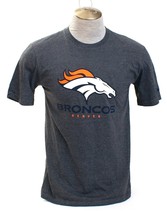 Nike NFL Denver Broncos Gray Crew Neck Short Sleeve Tee T Shirt Men&#39;s NWT - £31.97 GBP