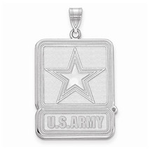 Sterling Silver Large United States Army Logo Pendant - £64.64 GBP
