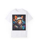 Astro Cat Adventure Feline - Pop Art, Floating in Cosmic Space - Unisex ... - $40.58+