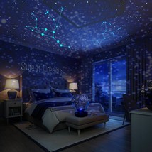 Stone Shaped Sky Projector Star Light Starry Children Night LED Galaxy Lamp Gift - $44.97