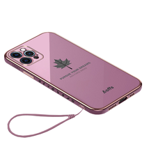 Anymob iPhone Violet Electroplated Soft Cover Square Edge Bumper Phone Case - £19.45 GBP