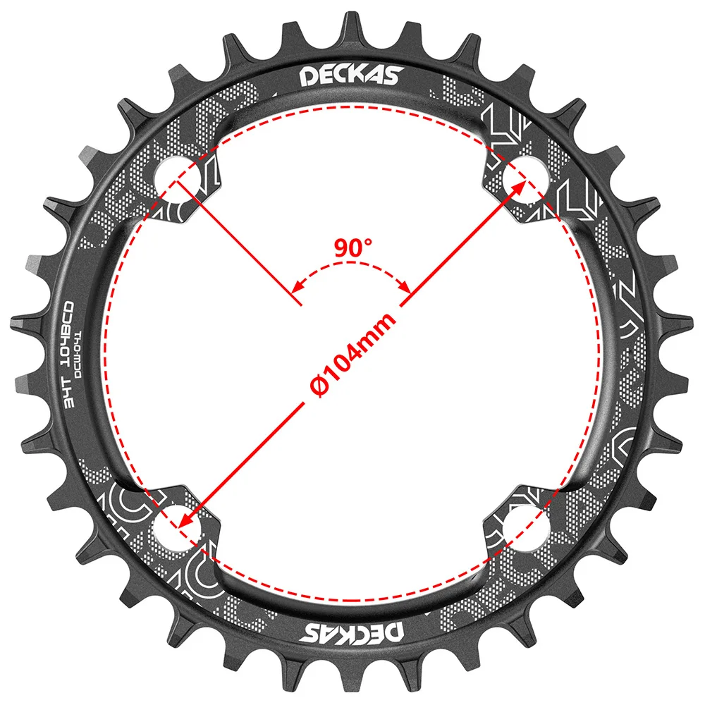 Sporting Deckas 104BCD Round Narrow Wide Chainring MTB Mountain bike bicycle 104 - £24.84 GBP