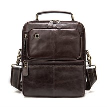 Men&#39;s Shoulder Bag Genuine Leather Messenger Bags Leather Men Crossbody Bags for - £66.18 GBP