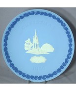 WEDGWOOD 1986 TRI-COLOR Christmas Plate Jasperware -- Only 50 Made! - £216.27 GBP