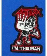 Anthrax I Am The Man Iron On Embroidered Patch 2 3/8&quot;x 3 1/2&quot; - £4.32 GBP