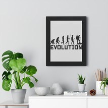 Framed Evolution Vertical Poster - Black, White or Walnut - Hiking Human... - £48.55 GBP+