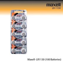 Maxell LR1130 Alkaline 1.5 Volt Battery Hologram (100 Batteries) AG10 - £46.83 GBP