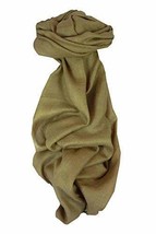 Fine Cashmere Scarf Karakoram Birds-Eye Weave Tawny by Pashmina &amp; Silk - £50.50 GBP