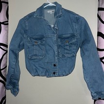 Fashion Nova crop Jean jacket - £12.27 GBP