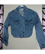 Fashion Nova crop Jean jacket - £12.24 GBP