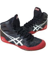 ASICS JB Elite Wrestling Shoes Jordan Burroughs Black Red J3A1Y Mens Size 9.5 - $74.25